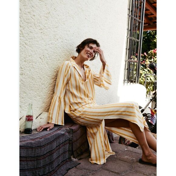 New Mille JACQUELINE DRESS IN CITRUS STRIPE Size M - Picture 4 of 16